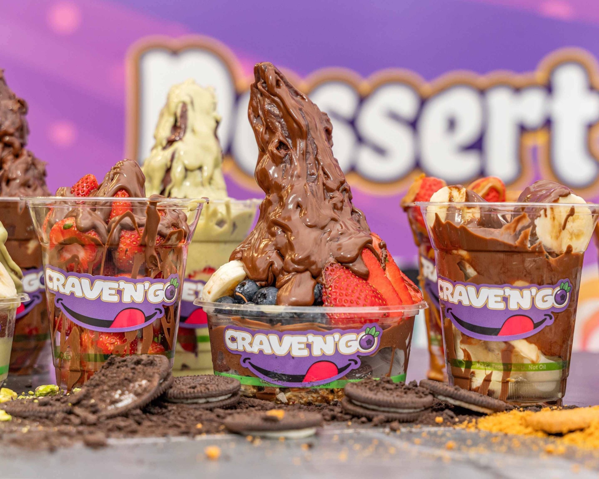 Loaded Crave 'N' Go dessert cups